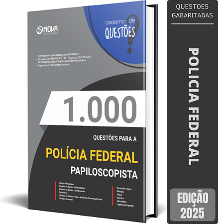 Livro de Questões Gabaritadas PF 2025 - Papiloscopista Policial Federal