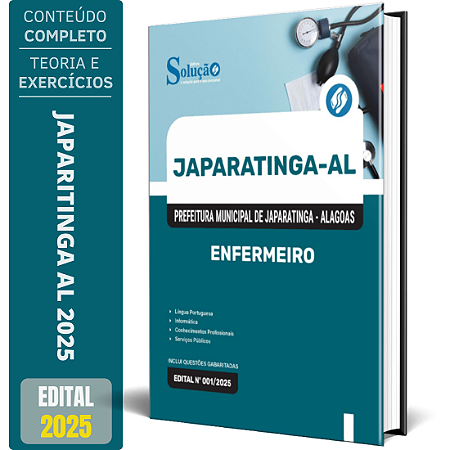 Apostila Prefeitura de Japaratinga AL 2025 - Enfermeiro