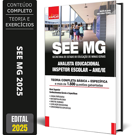 Apostila Concurso SEE MG 2025 - Analista - Inspetor Escolar