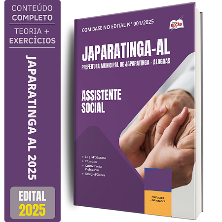 Apostila Prefeitura de Japaratinga AL 2025 - Assistente Social