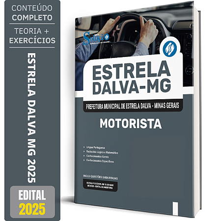 Apostila Prefeitura de Estrela Dalva MG 2025 - Motorista