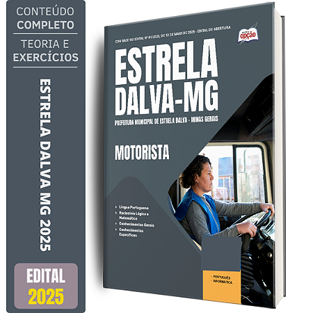 Apostila Prefeitura de Estrela Dalva MG 2025 - Motorista