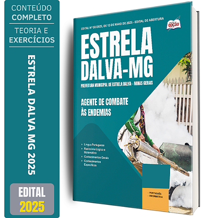 Apostila Prefeitura de Estrela Dalva MG 2025 - Agente de Combate às Endemias
