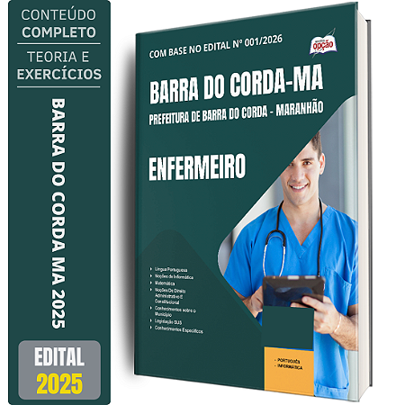 Apostila Prefeitura de Barra do Corda MA 2025 - Enfermeiro
