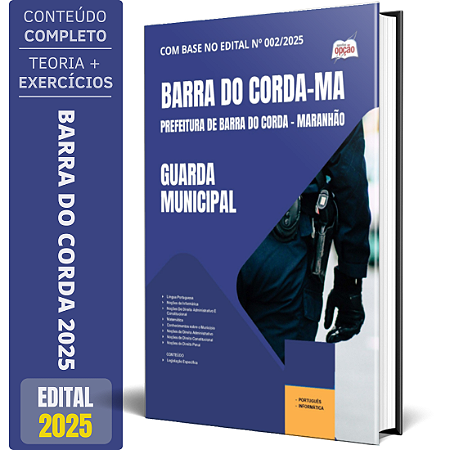 Apostila Prefeitura de Barra do Corda MA 2025 - Guarda Municipal