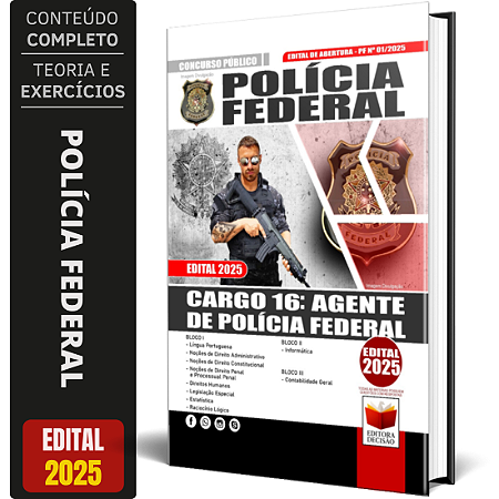 Apostila Polícia Federal 2025 - Agente De Polícia Federal