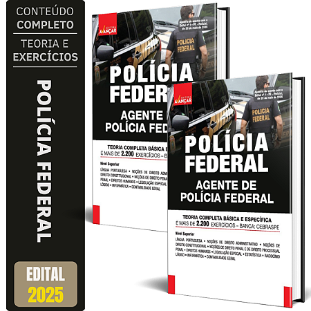 Apostila Pf 2025 - Polícia Federal - Agente De Polícia Federal