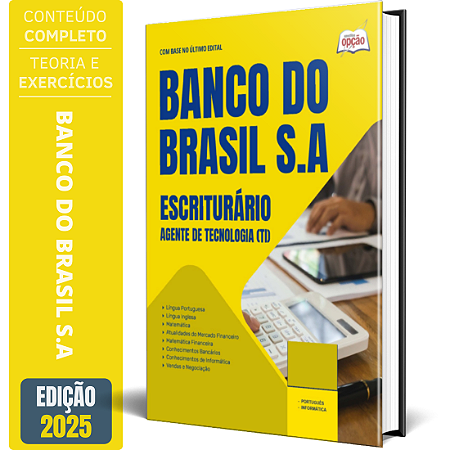 Apostila Concurso Banco do Brasil 2025 - Escriturário - Agente Comercial