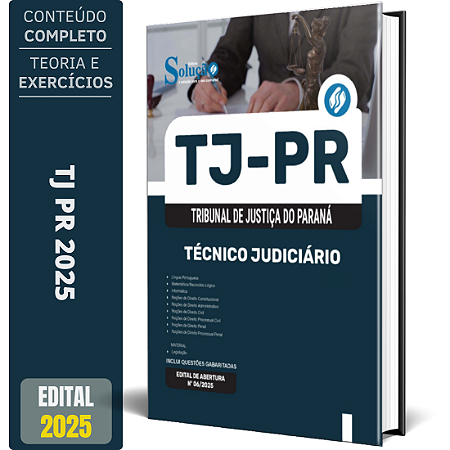 Apostila Concurso TJ PR 2025 - Técnico Judiciário