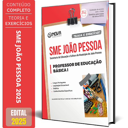 Apostila SME João Pessoa 2025 - Professor de Educação Básica I