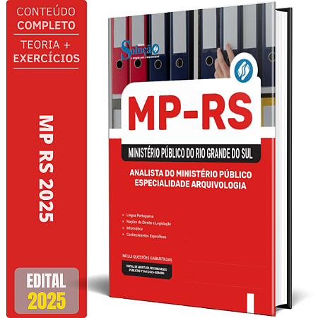 Apostila MP RS 2025 - Analista do Ministério Público - Especialidade Arquivologia