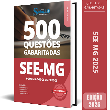 Caderno de Questões SEE MG 2025 - Comum a Todos os Cargos - Questões Gabaritadas
