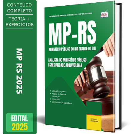 Apostila MP RS 2025 - Analista do Ministério Público - Especialidade Arquivologia
