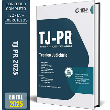 Apostila TJ PR 2025 - Técnico Judiciário