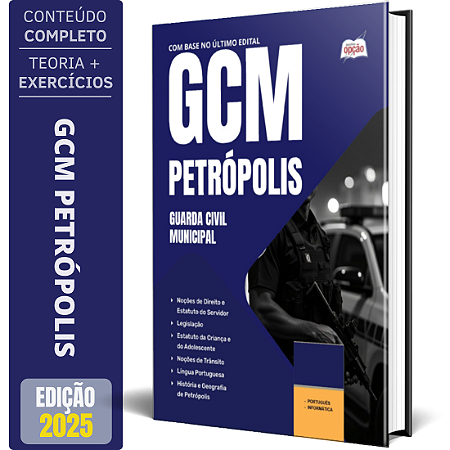 Apostila Prefeitura de Petrópolis RJ 2025 - Guarda Civil Municipal