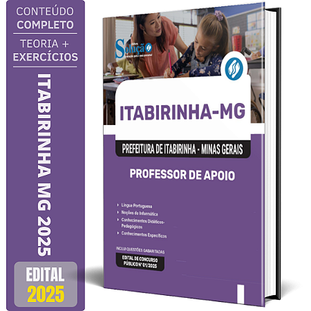 Apostila Prefeitura de Itabirinha MG 2025 - Professor de Apoio
