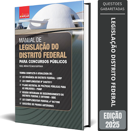 Apostila Legislação Do Distrito Federal Para Concursos 2025