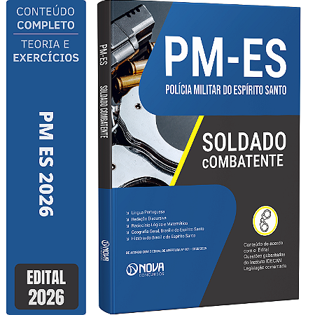 Apostila PM ES 2026 - Soldado Combatente