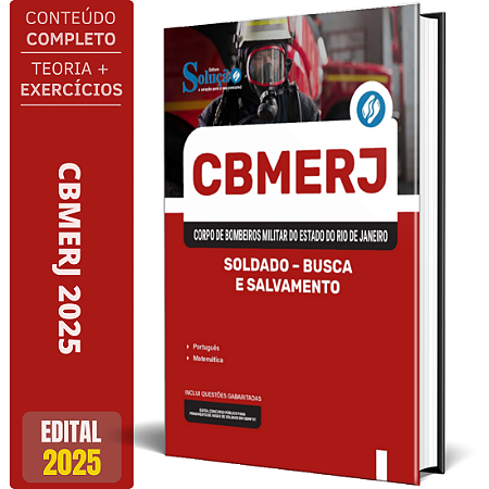 Apostila CBMERJ 2025 - Soldado - Busca E Salvamento - Concurso CBM RJ
