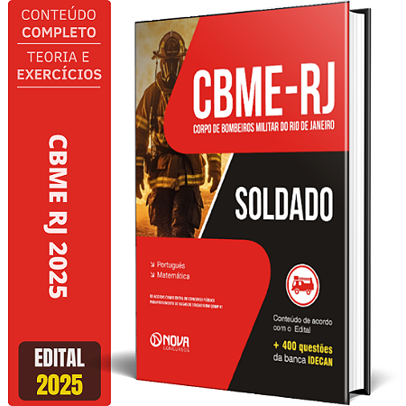 Apostila CBME RJ 2025 - Soldado CBM RJ