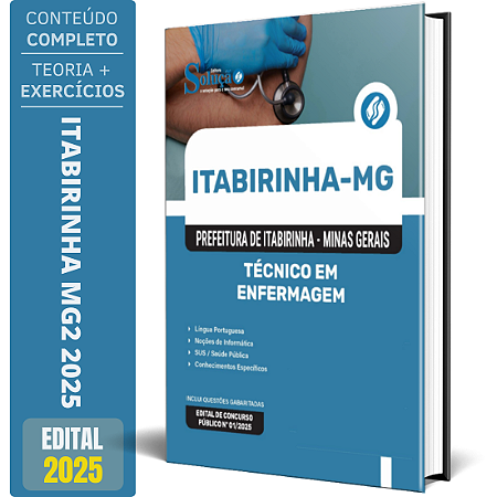 Apostila Prefeitura de Itabirinha MG 2025 - Técnico em Enfermagem