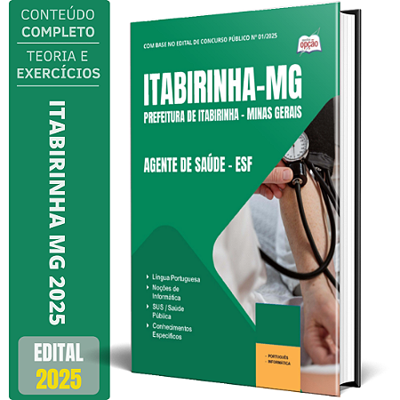 Apostila Prefeitura de Itabirinha MG 2025 - Agente de Saúde - ESF