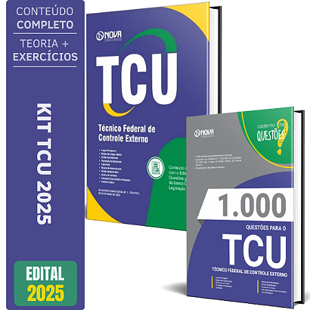 Kit Apostila TCU 2025 - Técnico Federal de Controle Externo