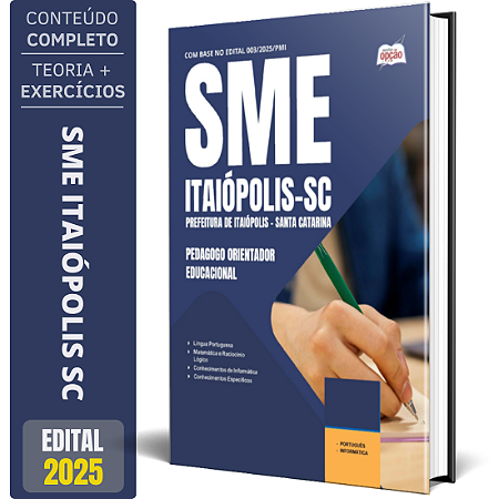Apostila SME Itaiópolis SC 2025 - Pedagogo Orientador Educacional