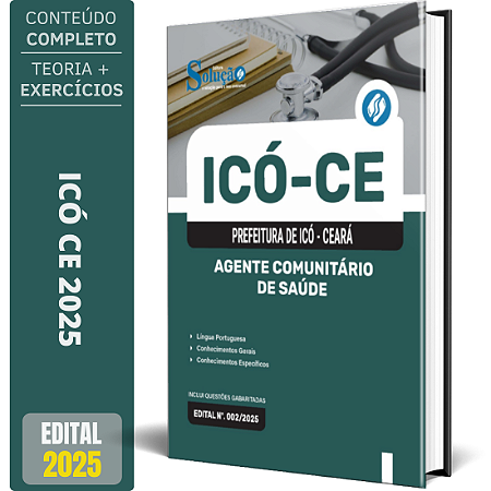 Apostila Prefeitura de Icó CE 2025 - Agente Comunitário de Saúde