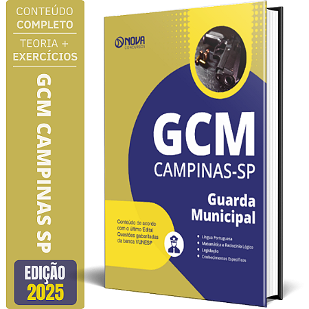 Apostila Prefeitura de Campinas SP 2025 - Guarda Civil Municipal