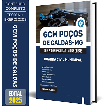 Apostila Prefeitura de Poços de Caldas MG 2025 - Guarda Civil Municipal