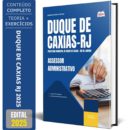 Apostila Prefeitura de Duque de Caxias RJ 2025 - Assessor Administrativo