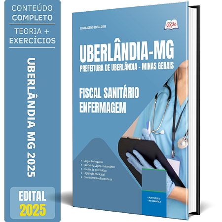 Apostila Prefeitura de Uberlândia MG 2025 - Fiscal Sanitário/Enfermagem