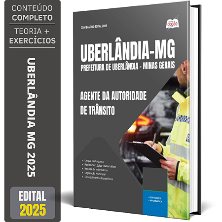 Apostila Prefeitura de Uberlândia MG 2025 - Agente da Autoridade de Trânsito