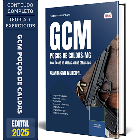 Apostila Prefeitura de Poços de Caldas MG 2025 - Guarda Civil Municipal
