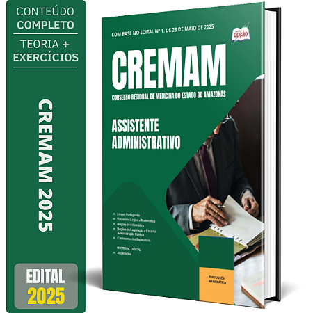 Apostila CREMAM 2025 - Assistente Administrativo