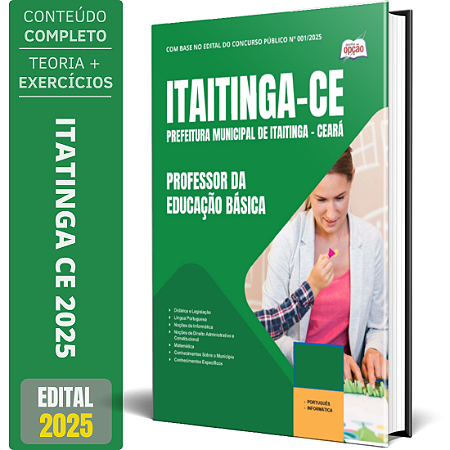 Apostila Prefeitura de Itaitinga CE 2025 - Professor da Educação Básica