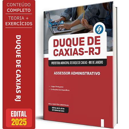 Apostila Prefeitura de Duque de Caxias RJ 2025 - Assessor Administrativo