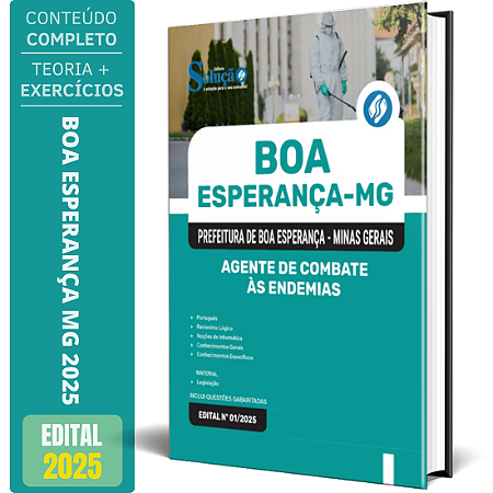 Apostila Prefeitura de Boa Esperança MG 2025 - Agente de Combate às Endemias