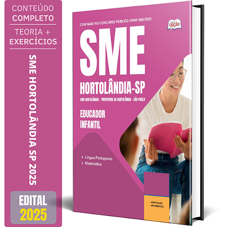 Apostila Prefeitura de Hortolândia SP (SME Hortolândia) 2025 - Educador Infantil
