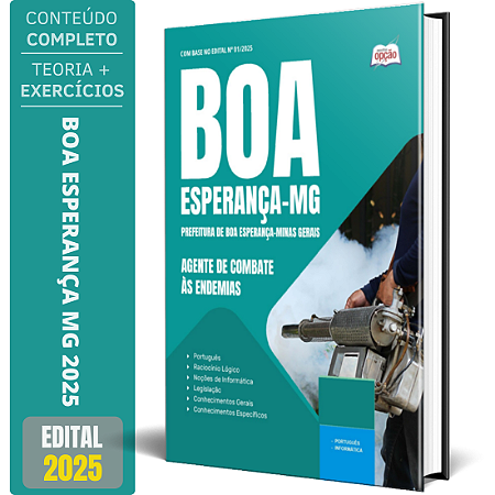 Apostila Prefeitura de Boa Esperança MG 2025 - Agente de Combate às Endemias