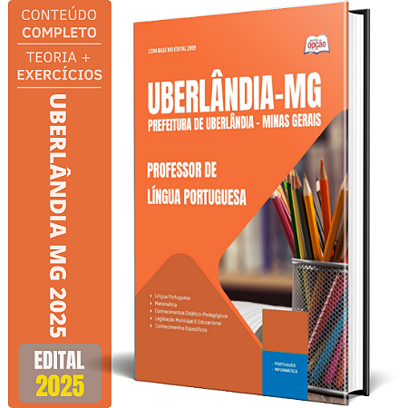 Apostila Prefeitura de Uberlândia MG 2025 - Professor de Língua Portuguesa