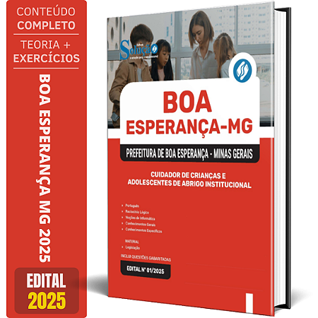 Apostila Prefeitura de Boa Esperança MG 2025 - Cuidador de Crianças e Adolescentes de Abrigo Institucional