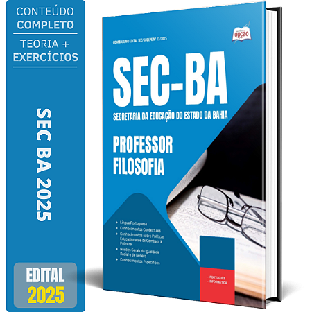 Apostila Concurso SEC BA 2025 - Professor - Filosofia