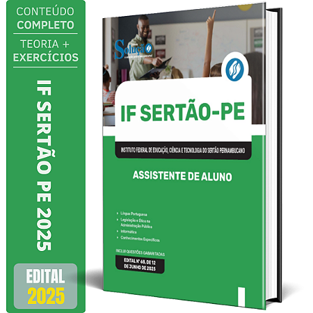 Apostila IF Sertão PE 2025 - Assistente de Aluno