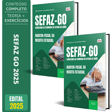 Apostila Concurso Sefaz Go 2025 - Auditor-fiscal Da Receita Estadual