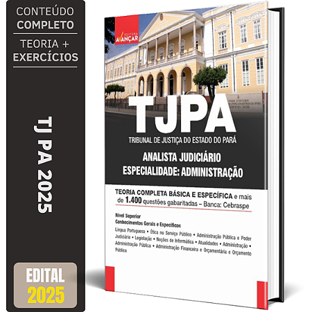 Apostila Concurso Tj Pa 2025 - Analista - Administração