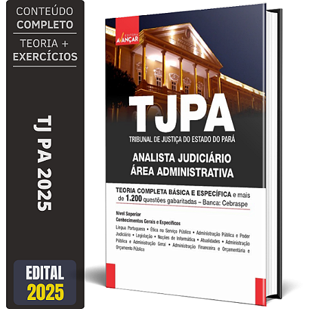 Apostila TJ PA 2025 - Analista Judiciário - Área Administrativa