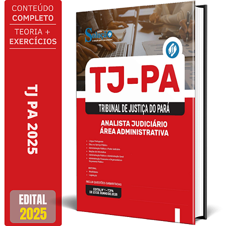 Apostila Concurso TJ PA 2025 - Analista Judiciário - Área Administrativa