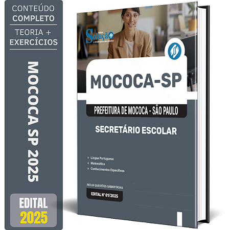 Apostila Prefeitura de Mococa SP 2025 - Secretário Escolar